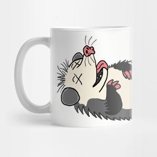 Playing Possum: Opossum Faking Death Mug